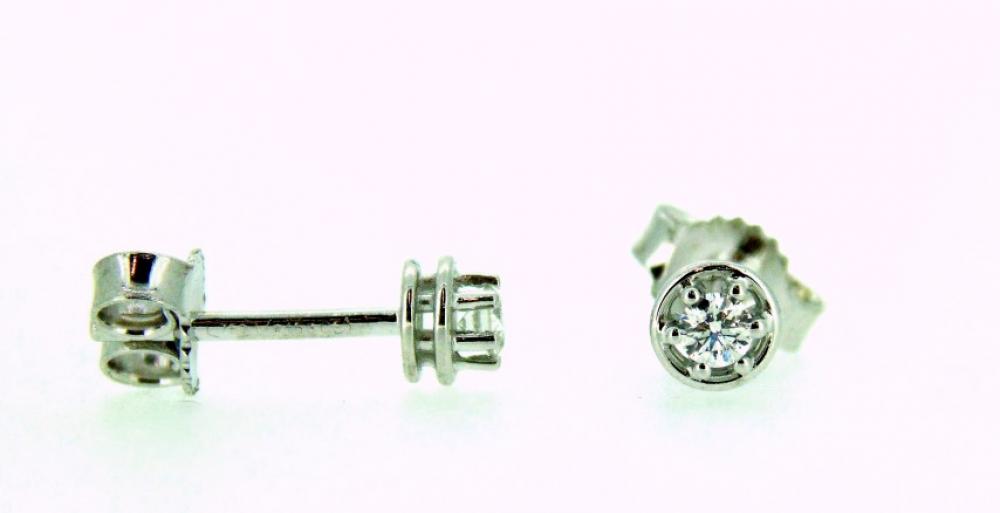 Orecchini punto luce con Diamanti totale ct. 0.13 cod.4842TR
